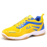 

Lower cost Badminton Shoes Adult Non Slip Indoor Court Training Racquetball Sneakers Comfy Tennis Shoes