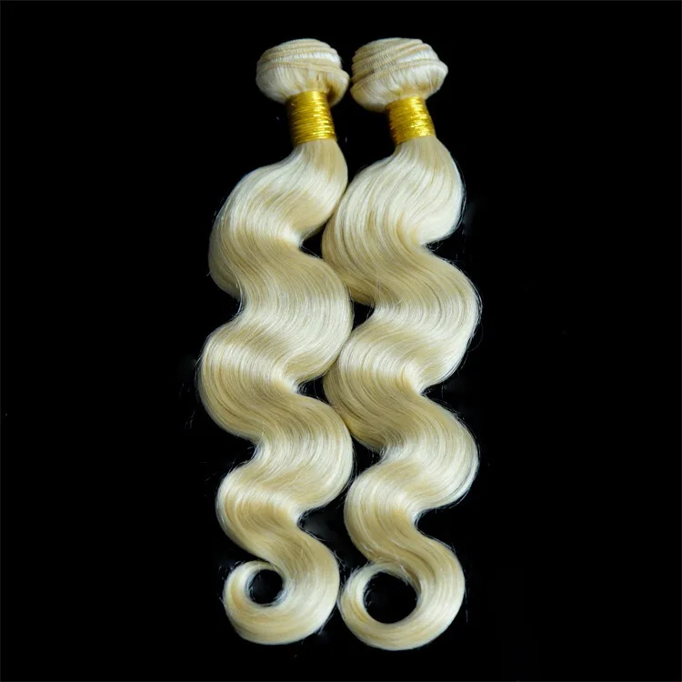 

Manufacturing company 613 blonde virgin cuticle aligned hair body wave human hair extension bundles, Ombre t1b/613#;customizable