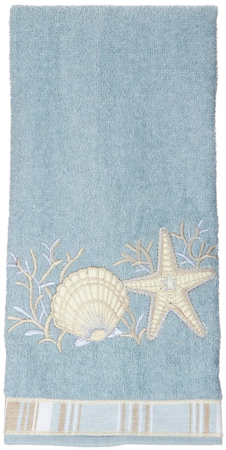 Mineral Medium Avanti Linens 019684MIN Sand Shells Finger Towel