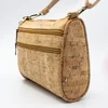 Wholesale custom high quality fashion design cork fabric leather messenger bag