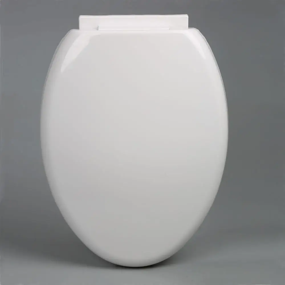 white toilet lid cover