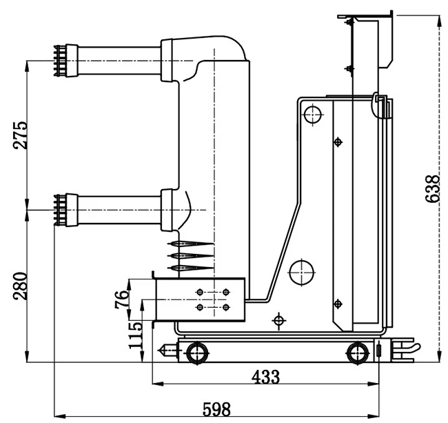 Vs1 24 630a 1250a 20kv 24kv Indoor Ac High Voltage Vacuum Circuit