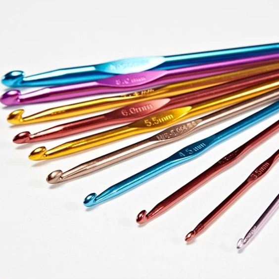 

12 pcs Knitting Crochet Hook metal Needle set, As the pictures