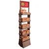 cookies wooden floor display stand biscuits display rack