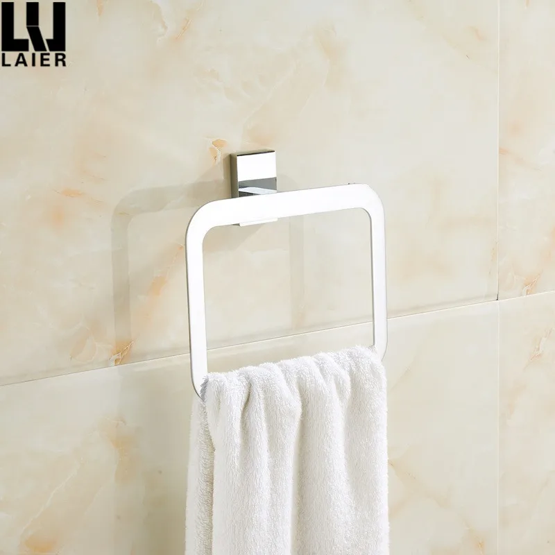 
China Supplier Bathroom Accessories Chrome Finished Brass Toilet Towel Ring For Christmas 