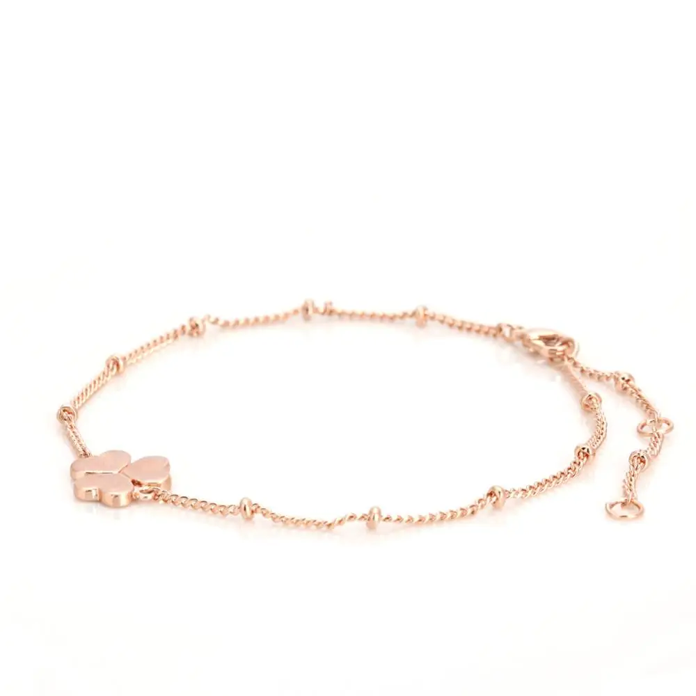 Top Quality Clover Rose Gold Color Bracelet For Women Girl Anniversary Party Jewelry H142