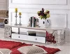 living room cheap modern stainless steel marble top tv stand on sale