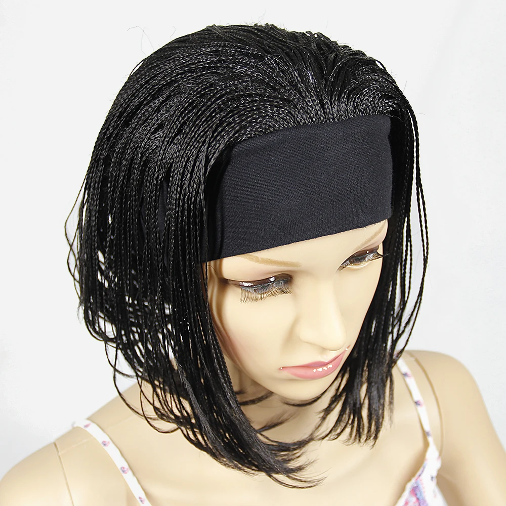 Hot Sale 10 Inch Black Short Braid Box Braids Wig ...