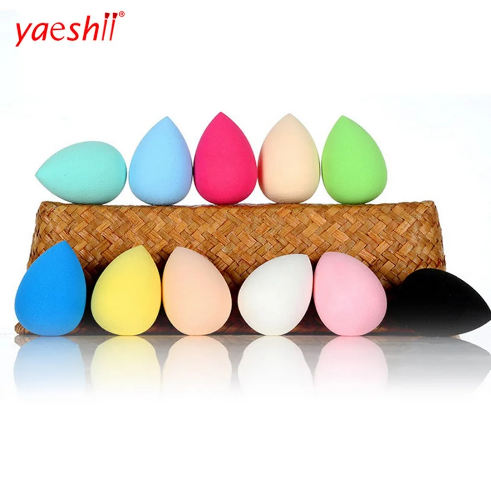 

yaeshii 2018 new creative face private label foundation makeup sponge, Black;white;pink;blue