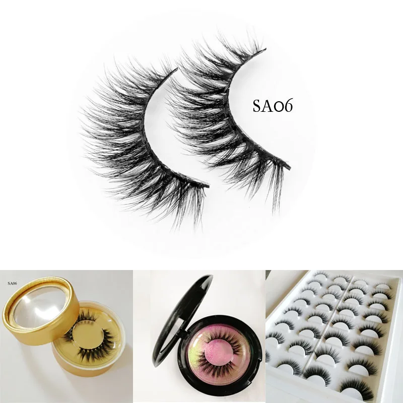 

Private Label Wholesale 3d Faux mink Eyelashes Handmade Cruty free 3d Faux mink lashes Round eyelash box false mink 3d lashes, N/a