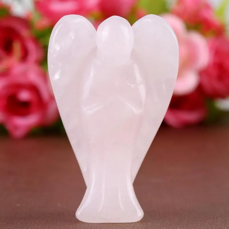 

Rose Quartz Carved Owl-shaped Decor Pink Crystal Healing Stone Gemstone Decoration Features: This product is made of natural ro