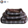 QQ pet factory wholesale modern tartan dog beds & plush small animal pet bed
