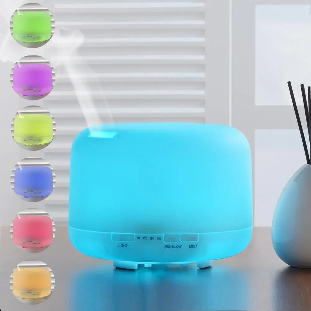 China Wholesale 12 Hours Working Time Capacity 500ml Bathroom Aroma Diffuser With Essential Oil