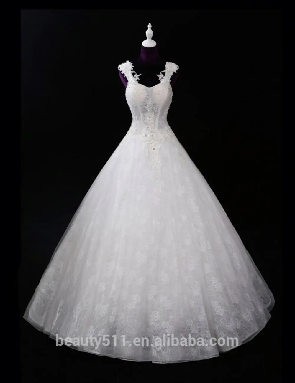 

Attractive and high quality wedding dresses for women in bulk V-neck lace beaded weding dress prom gowns F11802, Optional