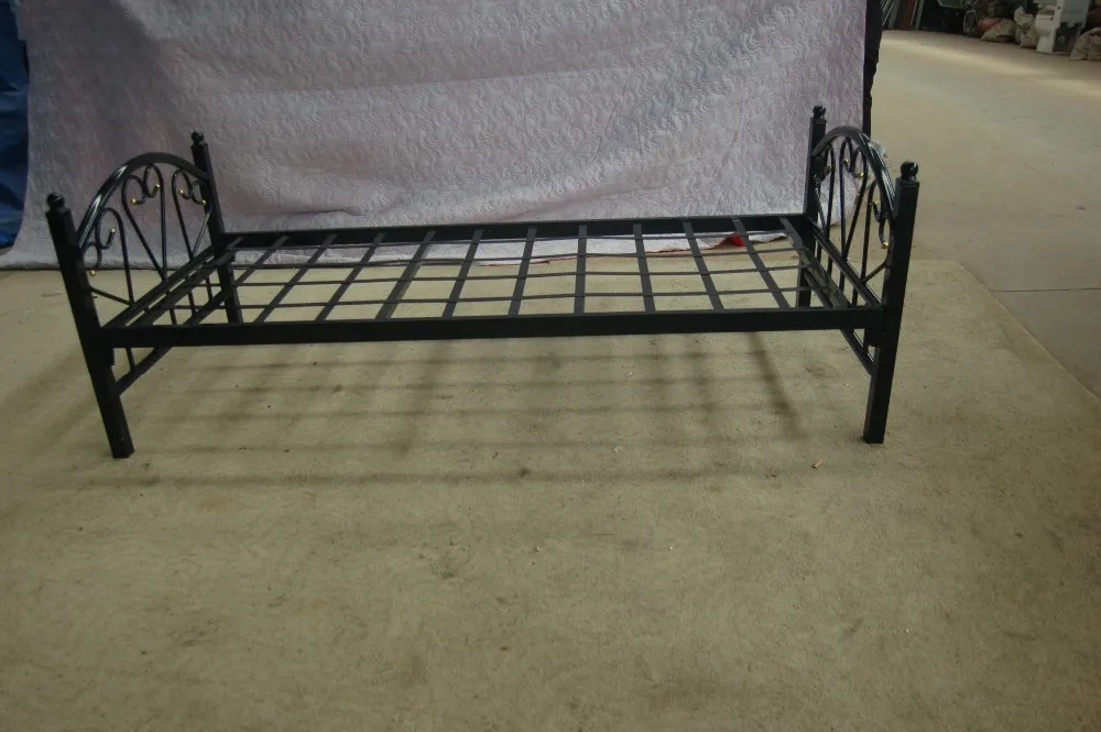 New Model Bedroom Furniture Wrought Iron Metal Single Bed Buy Design
