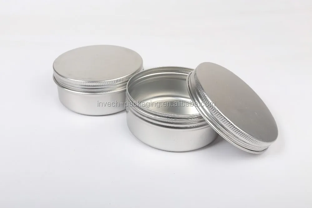 5.29oz/150g Wholesale Black Candle Tins. Round Screw Aluminum Jar For ...