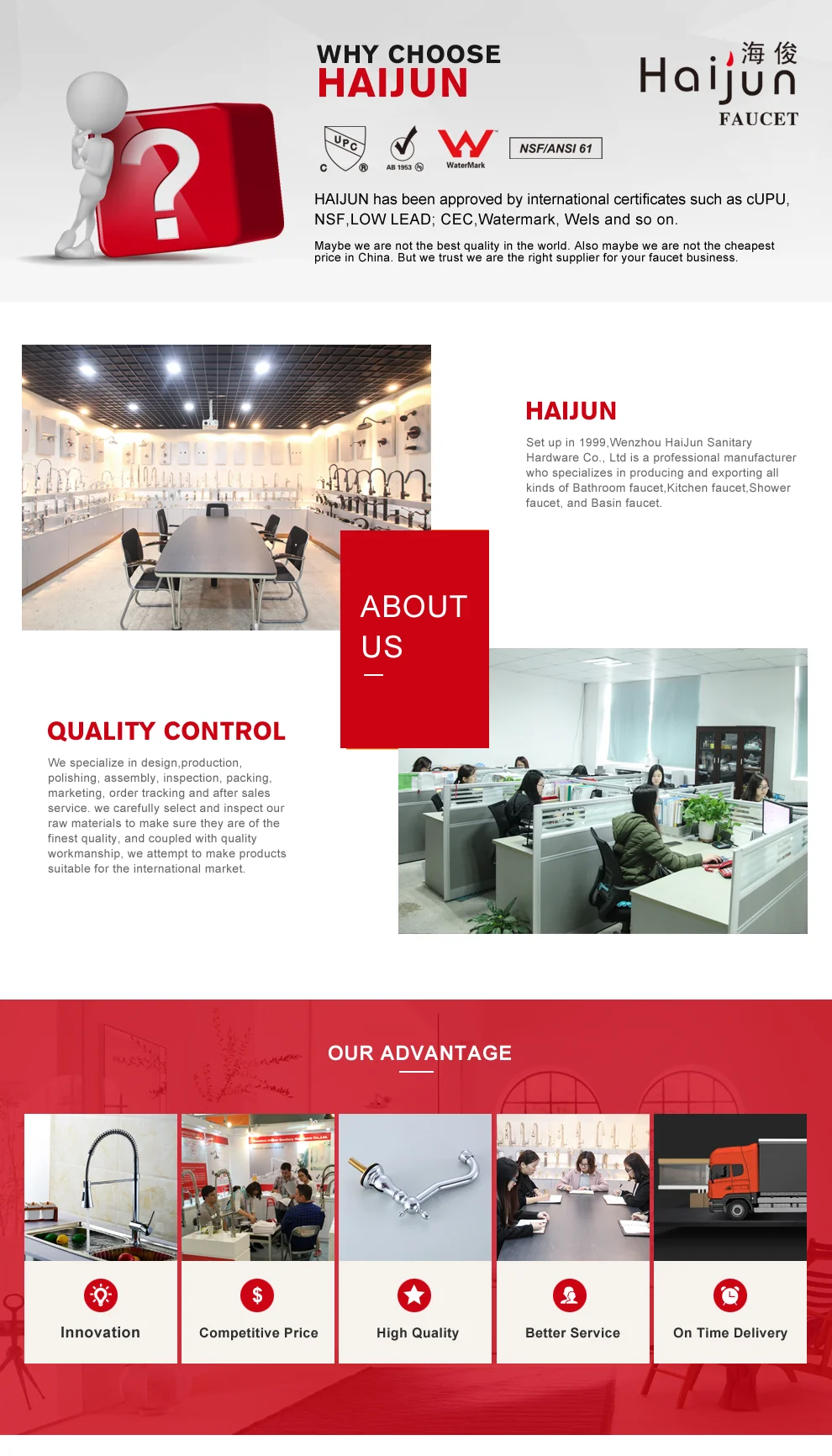 Why HAIJUN - Wenzhou Haijun Sanitary Hardware Co., Ltd.