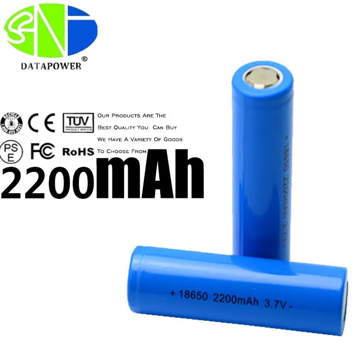 3.7v 18650 2200mah Cylinder Lithium Ion Battery With Kc Certificate ...