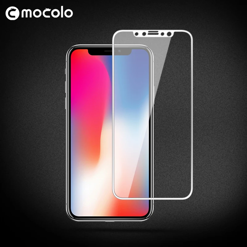 

3D Curved edge full cover mobile phone tempered glass screen protector For iphone X