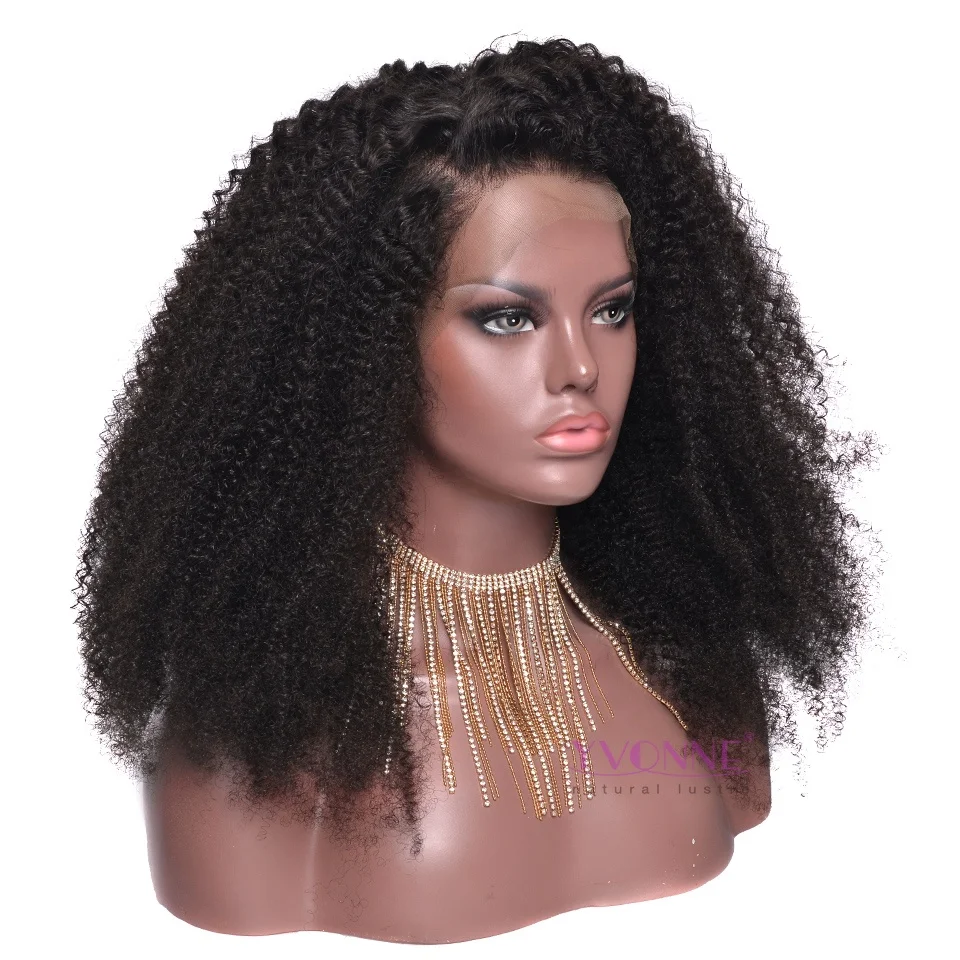 

Wholesale virgin hair vendors kinky curly human hair lace front wig