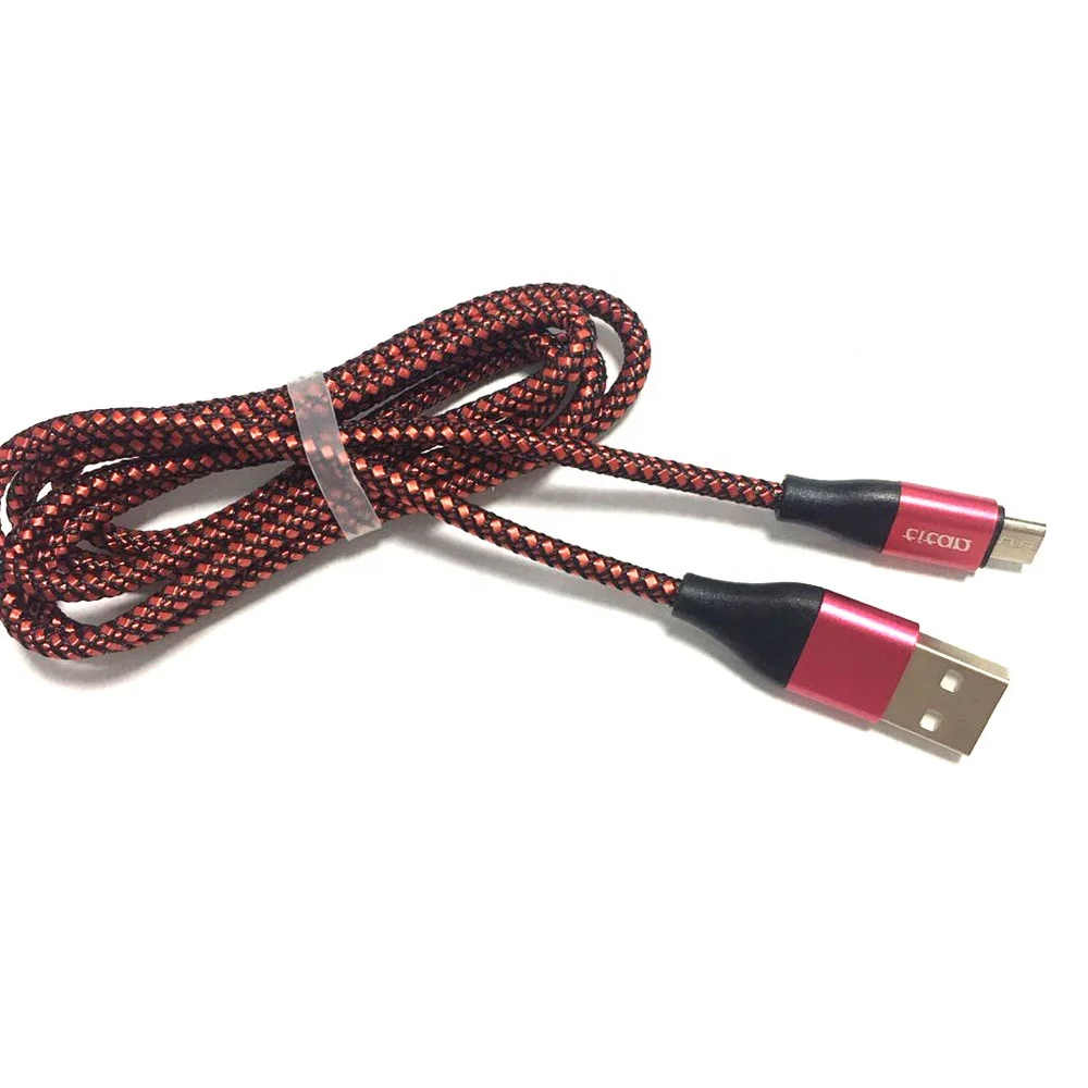 

Waterproof Braided Micro Usb Charging Cable for Android, Silver/blue/green/pink/oem