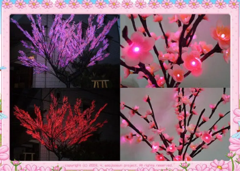 Red Led Lighted Cherry Blossom Tree Branches Led Tree Light Pine