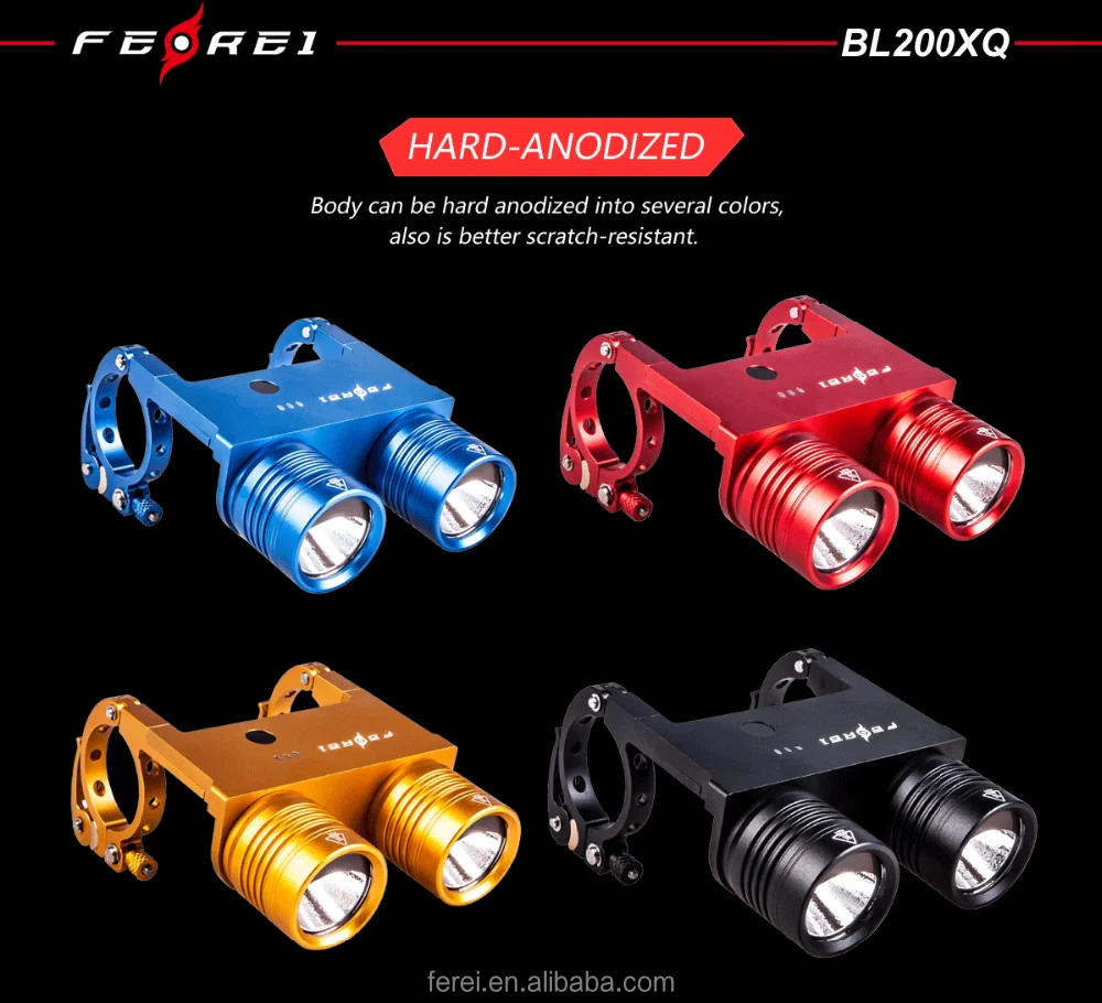 
1720 Lumen rechargeable E bicycle lamp and bicycle frame light 