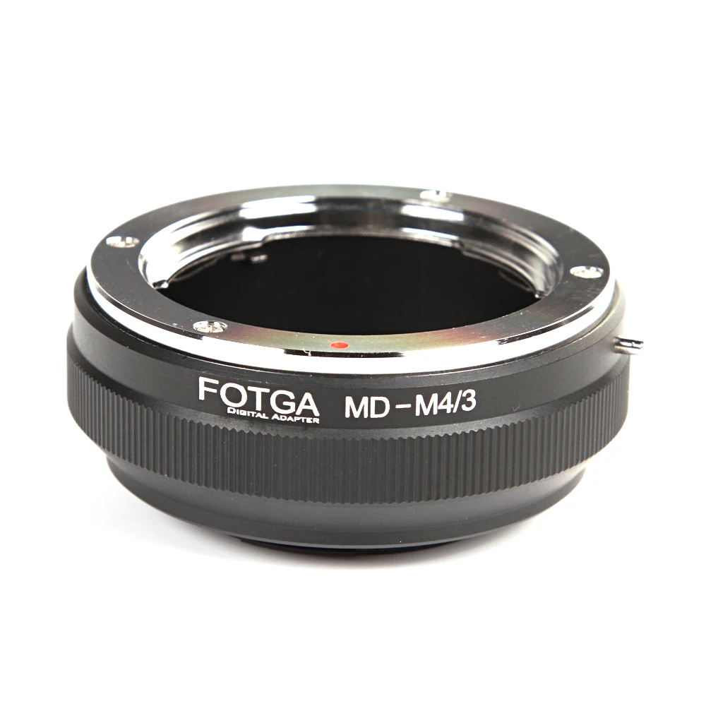 

FOTGA Lens Adapter Ring For MD MC Lens to Panasonic Olympus Micro 4/3 M4/3 Adapter GH3/4/5/5s E-PL7/8/9, Black&silver