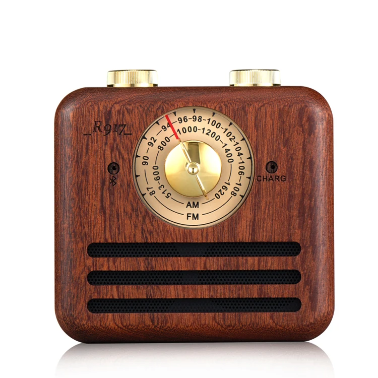 real wood portable home radio with Blue tooth speaker AM FM