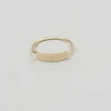 Gold filled bar ring Personalized Custom engraved ring in hot sale