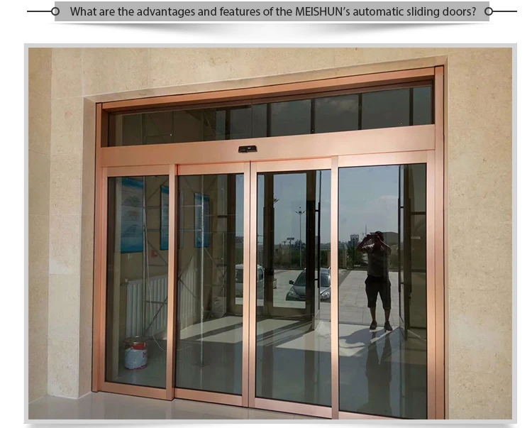 China commercial automatic sliding glass doors cost