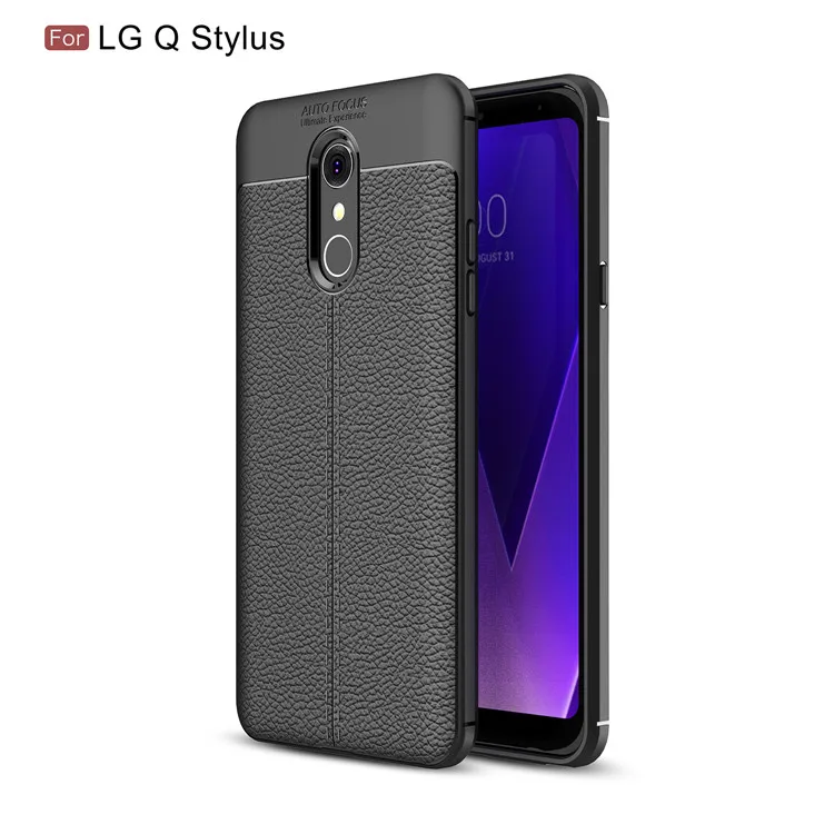 

360 tpu cover shockproof protective leather case for LG Q Stylus