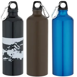 Free Sample OEM 750ml Wholesale Metal Aluminum Sports Water Bottle with Custom Logo