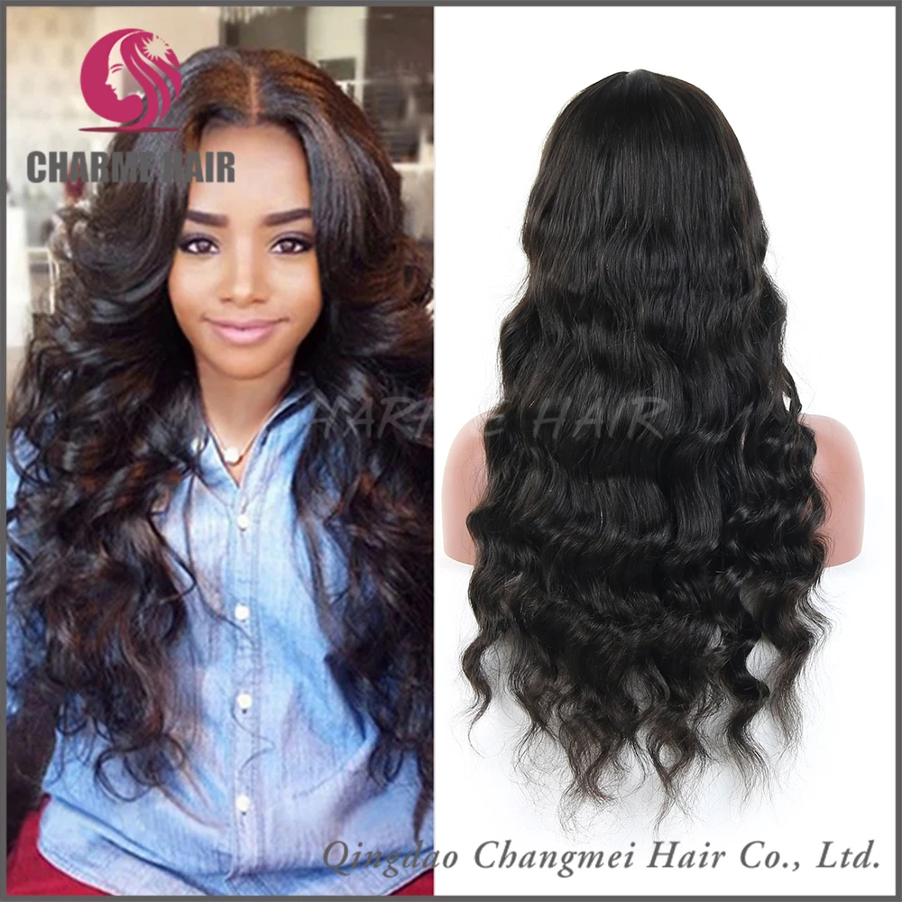 Diproses Indian Remy Rambut  Alami Renda Depan Wig  Grosir 