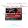 Professional for Canon 5D II camera 7 inch LCD Monitor HDMI input and output with Tally System