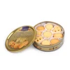 golden tin packing China soft real butter cookies