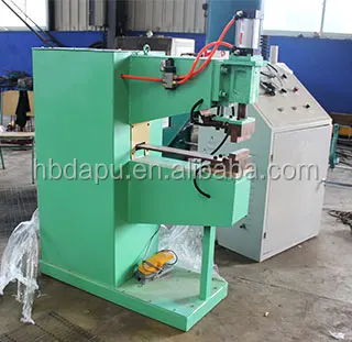 Welded wire mesh multiple pneumatic spot welder