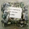 m10*15 wood furniture color zinc plated internal and external thread flanged insert nut