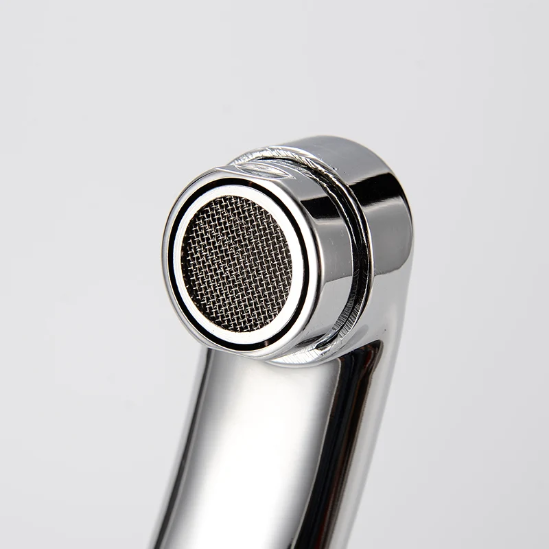 Huic Brass Hot And Cold Rotating Single Handle Wall Sink Mixer L Nozzle Traditional Faucet