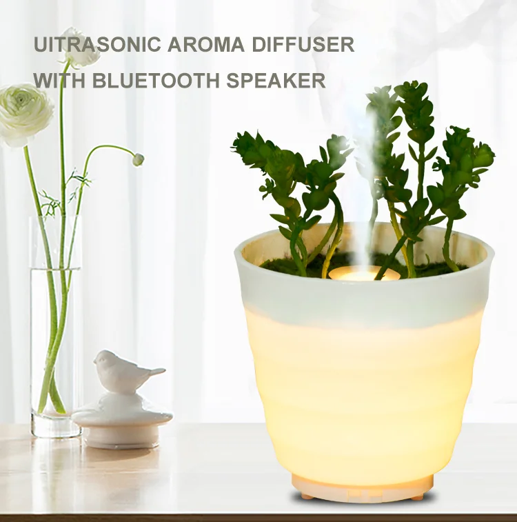 Artificial Green Plants Decorative Home 90 Ml Humidifiers Cool Mist