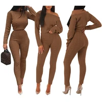 

2019 Spring High-Elastic Two Piece Set Womens Knitwear Sweaters Clothing