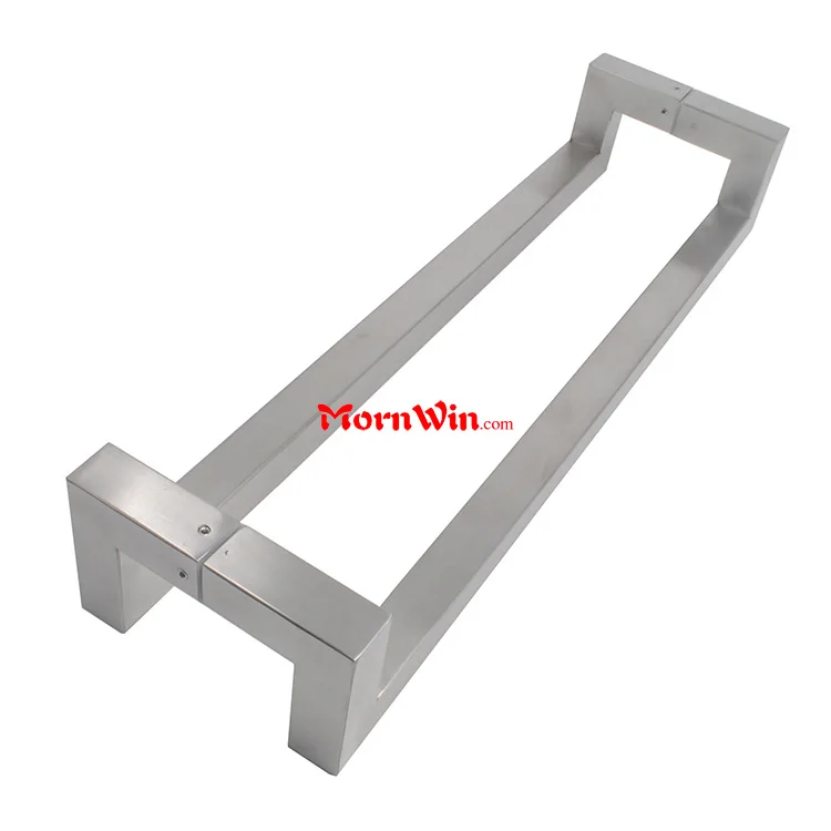 Entry Big Door Handle Glass Mounted Offset Square Back To Back Pull Handle Buy Entry Big Door