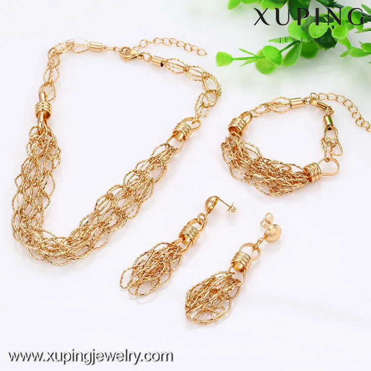 

C203125-63394-Xuping Fashion Copper Alloy Woman Jewelry Set With 18K Gold Plated