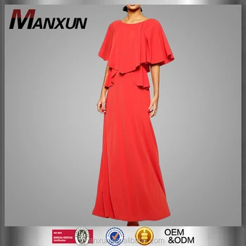red colour gown party wear