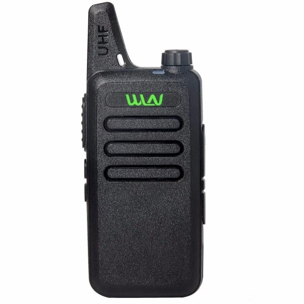 

WLN KD-C1 Walkie Talkie UHF 400-470 MHz 5W Power 16 Channel MINI-handheld Transceiver, Black