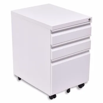 White Color Nice Looking Small Office Storage Furniture Mini Metal File Cabinet With 3 Drawers And Wheels Steel Cabinets White Color Nice Looking Small Office Storage Furniture Mini Metal File Cabinet With 3 Drawers And Wheels Steel Cabinets