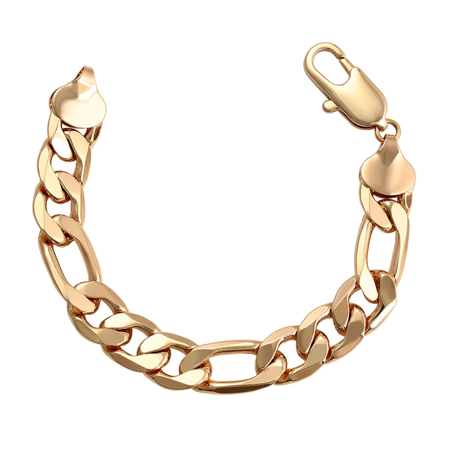 

76500 Xuping Jewelry Fashion Hot Sale 18K Gold Plated big size Men Chain Bracelet with Copper Alloy