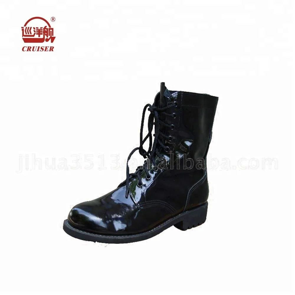 patent leather army combat swat 