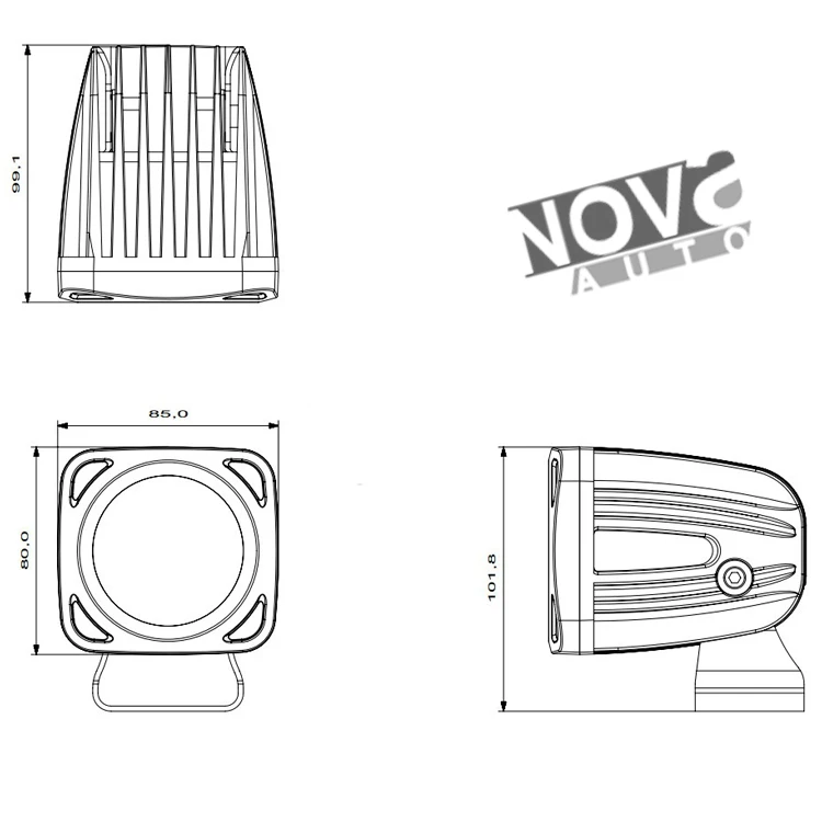 3.5inch 2250 Lumens 25W Led Working Lights