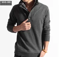 

classic autumn winter 1/4 button nice man sweater pullover